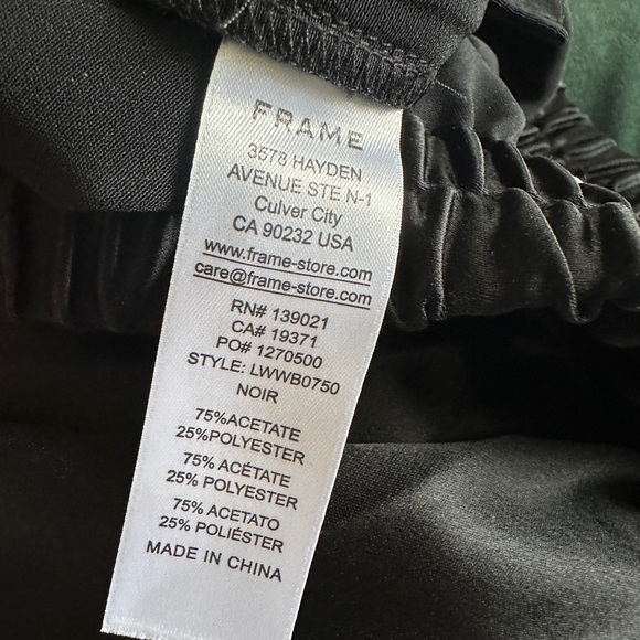 Frame Denim Wide Leg Satin Silky Pants - Picture 10 of 10